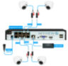 Комплект видеонаблюдения IP Nevview NVE-D501-POE / 5Мп / питание POE