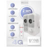 Комплект видеонаблюдения IP 2Мп KIT-WPS202-IP 2 камеры с аккумулятором, для помещения, микрофон, динамик, ночное видение