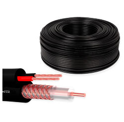 Кабель КВК KVK-CCA-2035-40 RG-59 + 2 x 0.35 кв.мм. 40м.