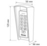 Козырёк для панели доступа Ps-Link PS-K33EM черный PETG