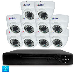 Комплект видеонаблюдения AHD 8Мп KIT-A810HD 10 камер для помещения, ночная съемка, датчик движения