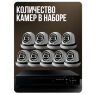 Комплект видеонаблюдения AHD 2Мп KIT-A209HDC 9 камер для помещения с LED-подсветкой, без микрофона