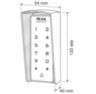 Козырёк для панели доступа Ps-Link PS-T1202EM-WP-W коричневый PETG