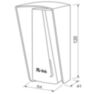 Козырёк для считывателя PS-P001EM/MF белый, уличный, PETG пластик, защита от дождя и пыли